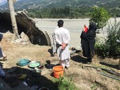 Flood damage in Khyber Pakhtunkhwa Province, Pakistan