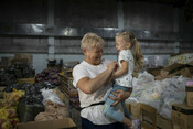 Moldova for Peace volunteers provide refugees with Food & Hygiene Kits supported by Plan International