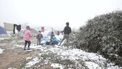 Winter in northwest Syria
